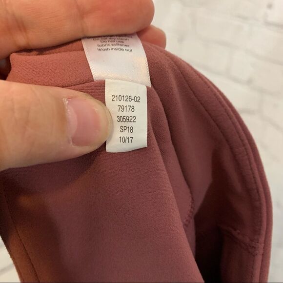 Athleta Salutation Pocket Tight Legging XXS Side Pockets Mesh Mauve - Picture 14 of 16